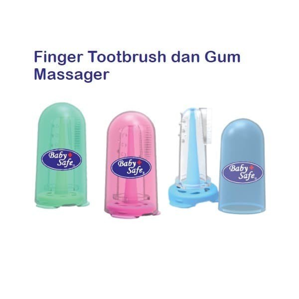 Babysafe Finger Tooth Brush Sikat Lidah Bayi Baby Safe TB002