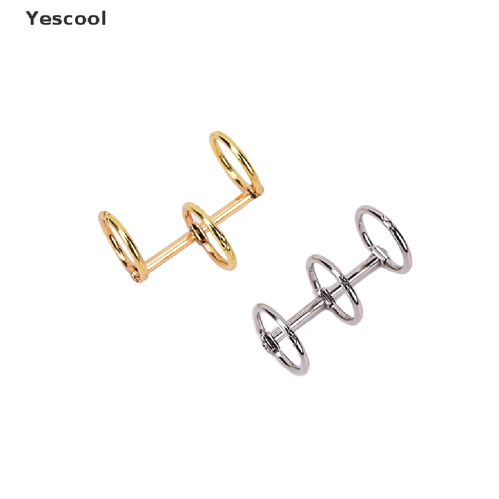 Yescool 1pc Ring Binder Loose Leaf Bahan Metal