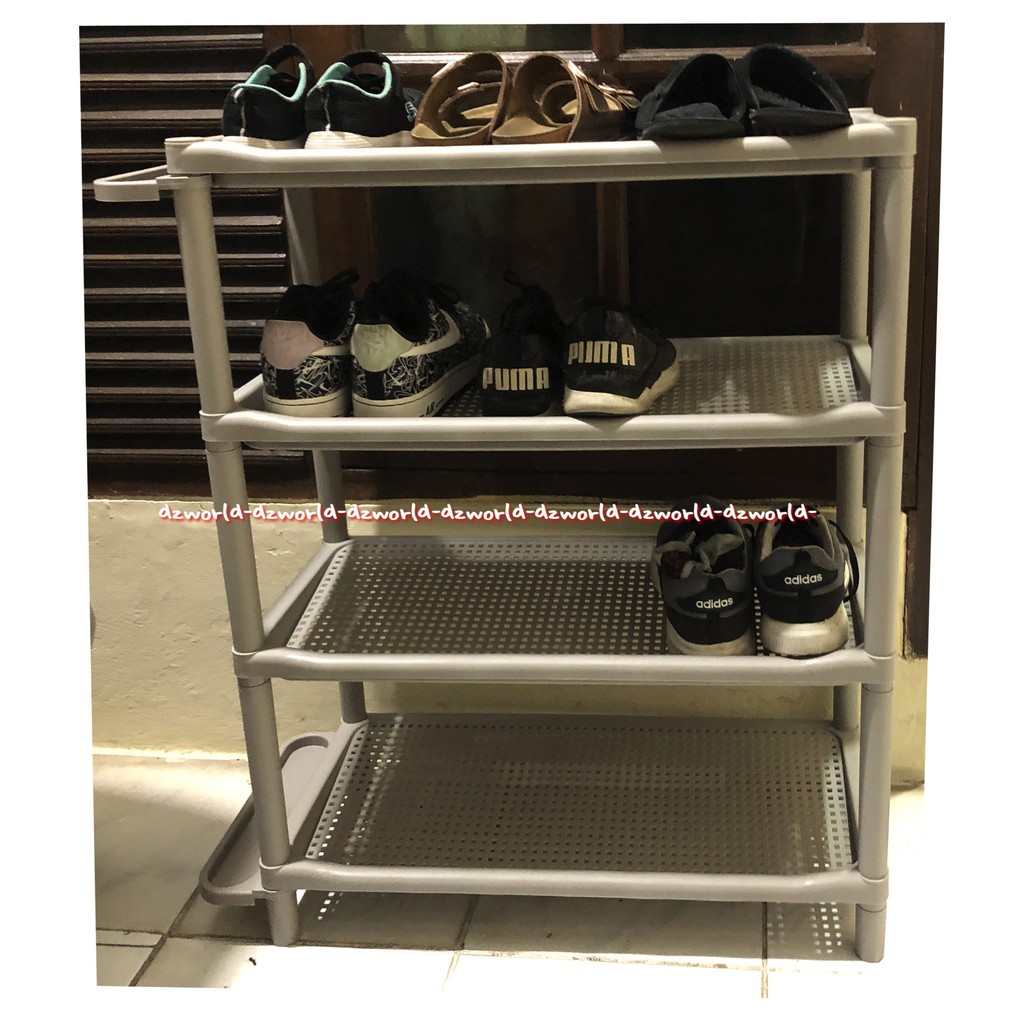 Krishome Shoe Rack With Umbrella Stand 4tingkat Rak Sepatu Plastik