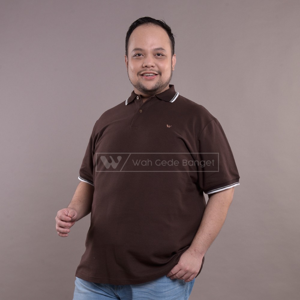 

WGB Kaos Polo Brown Pria Jumbo Big Size Ukuran Besar XXL XXXL WGB
