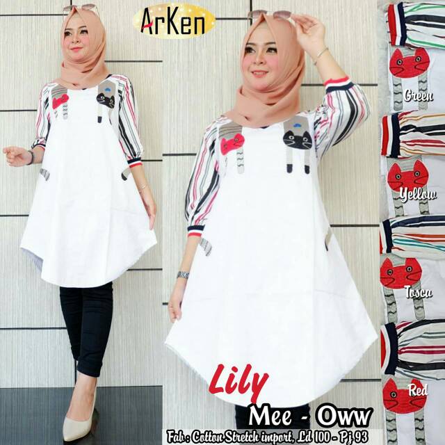 Atasan wanita putih / blouse putih bigsize ld 110 jumbo / atasan bordir putih