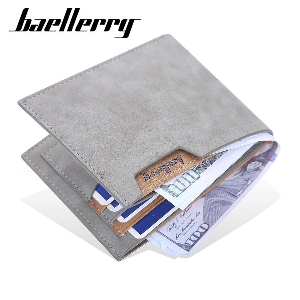 BAELLERRY D9188 Dompet Pria Bahan Kulit PU Leather Premium WATCHKITE WKOS