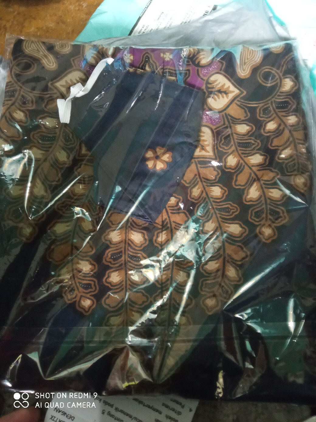 Batik Kangen Kamulyan Navy Full Furing Katun Halus Sragenan Size M-xxl Asli Solo