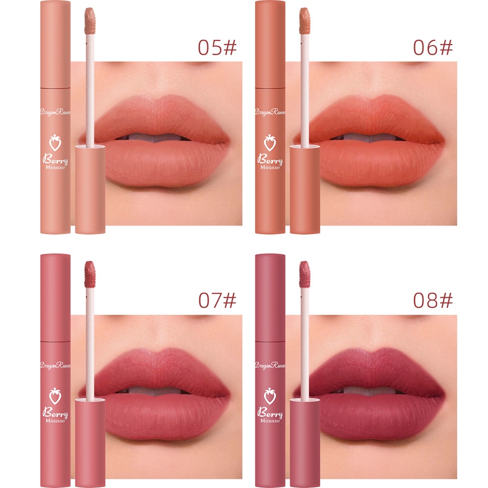 NEW DRAGON RANEE BERRY MOUSSE  LIPSTICK MATTE LIPSTIK LIP GLOSS