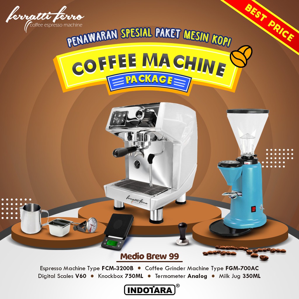 Paket Mesin Kopi Medio Brew 97 - 104