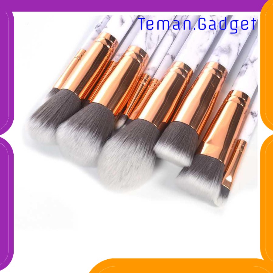 TC-FE083 MARBLE BRUSH MAKE UP 10 SET