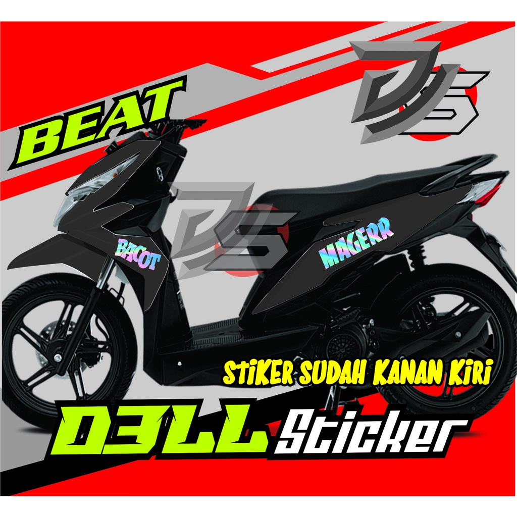 Sticker Motor BEAT  MAGERR BEAT Street / Bacot sticker / Stiker MAGER  BEAT / BEAT STIKER / STICKER 