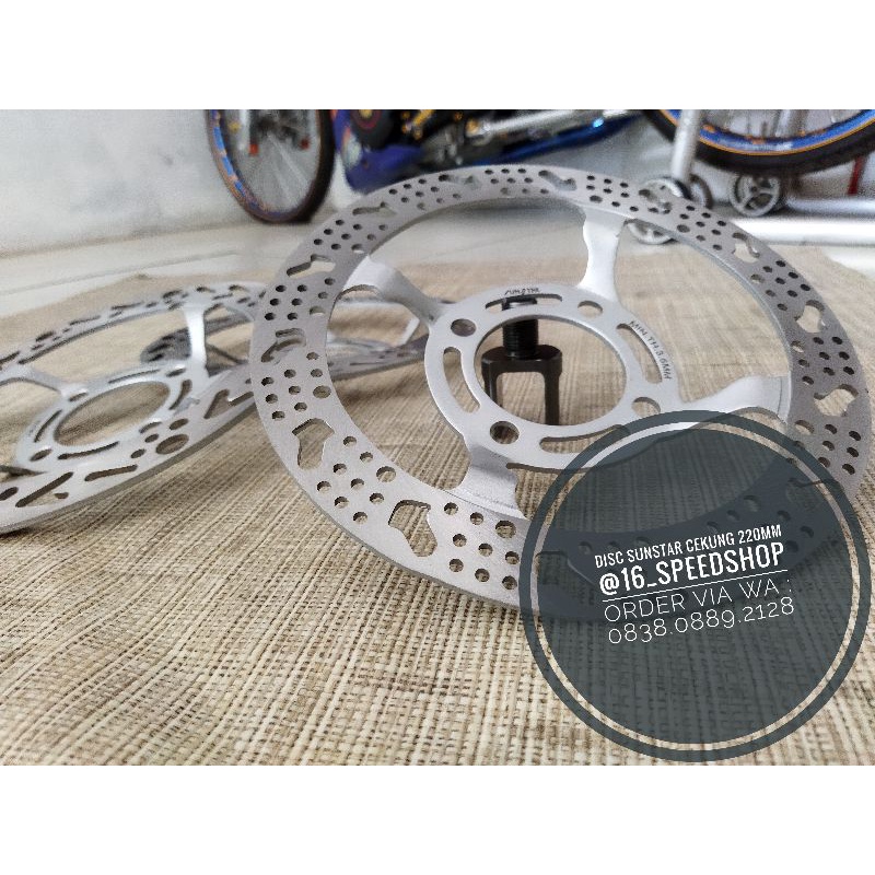 disc piringan cakram sunstar cekung lubang 4 220mm