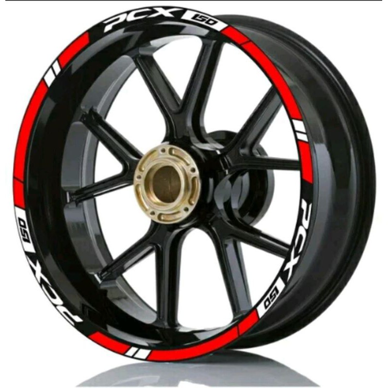 Stiker Velg PCX 150 GARIS PUTIH