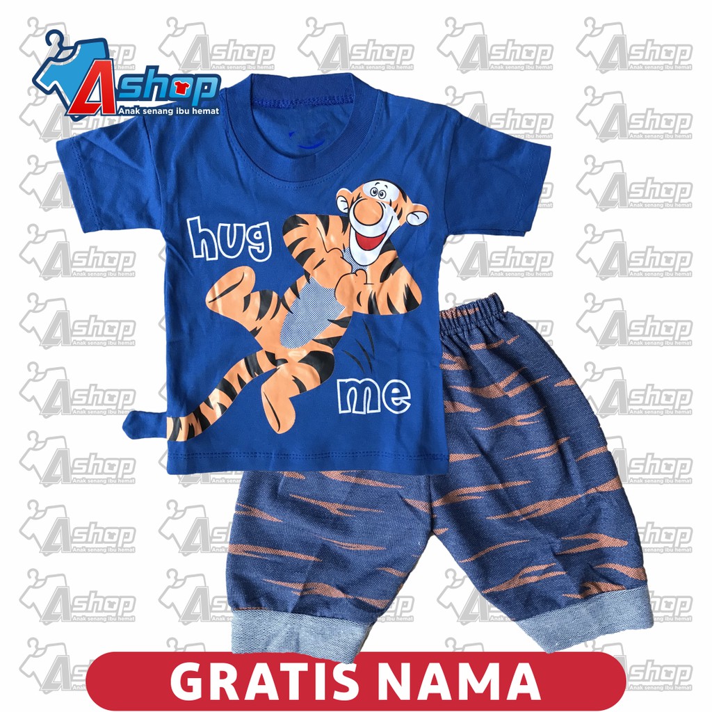 Baju Bayi Motif Harimau 3 sampai 18 bulan