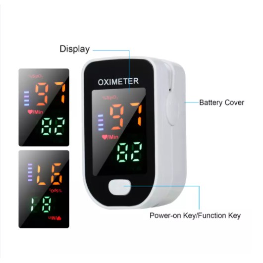 OXIMETER FINGERTIP PULSE LK87 AB-88 Alat Ukur Kadar Oksigen Pengukur Detak Jantung Oxymeter SPO2 LED