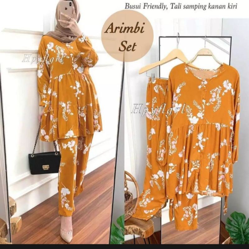 ARIMBI DAILY SET/STELAN RAYON WANITA