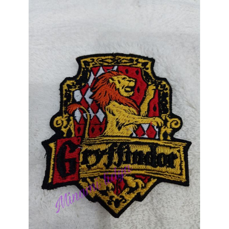 bordir emblem patch harry poter ukuran kecil motif A