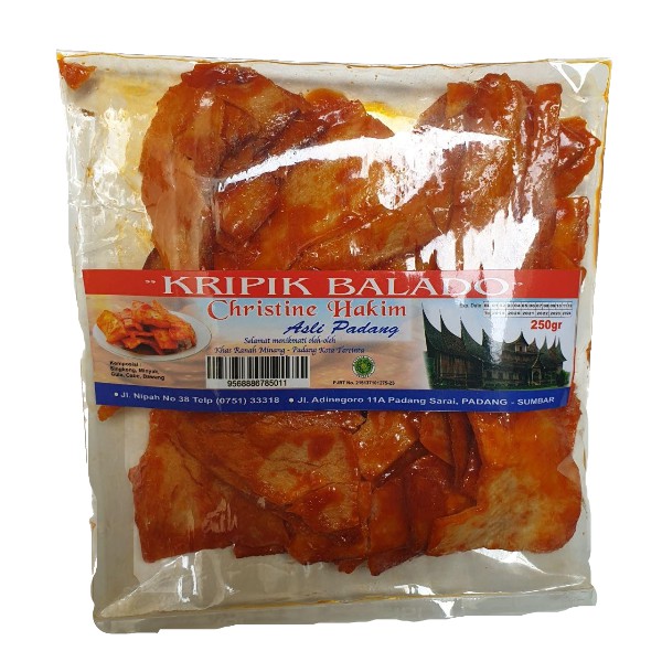 

Keripik Singkong Balado Panjang Sanjay Cemilan Christine Hakim Asli Padang 250gr