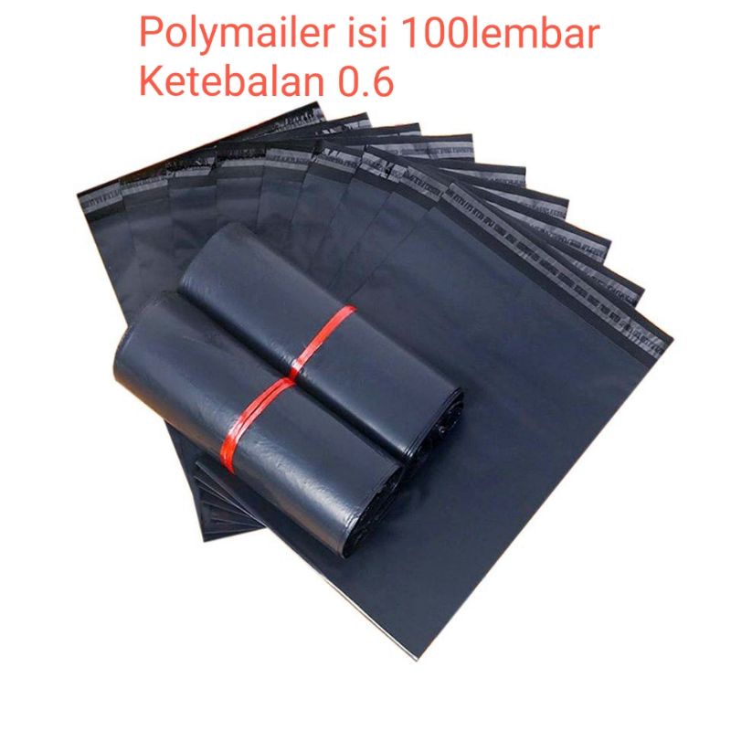 Kantong Polymailer 20x35 / 20x40 / 25x40 isi 100lembar