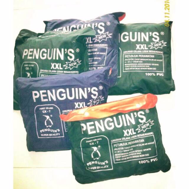 Jas Hujan Penguin CX-7 Size XXL Tebal dan Lentur