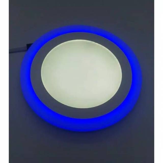 DOWNLIGHT LED 2 WARNA 12+4 WATT READY BULAT &amp; KOTAK TENGAH PUTIH SAMPING BIRU DAN PUTIH WW JUGA ADA