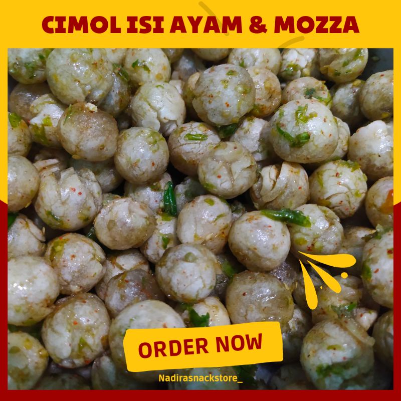 

CIMOL KEJU MOZZARELA CIMOL ISI AYAM SAMBAL IJO , CIMOL PEDAS , CIMOL CIKRUH 200gr