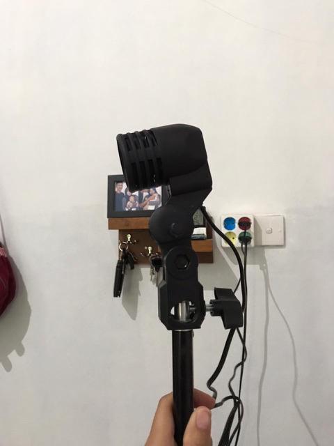 Lamp Holder E 27 Single - Double - 4 Lamp Dengan Dudukan Payung Light Stand Termurah