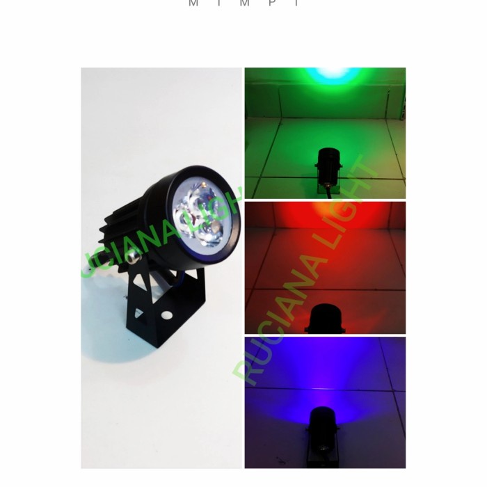 TERLARIS Lampu Taman Sorot Mini LED 3w 3watt (Outdoor) / Body Kecil TERLARIS