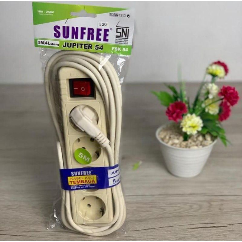 colokan 3 lubang / kabel colokan/ stop kontak