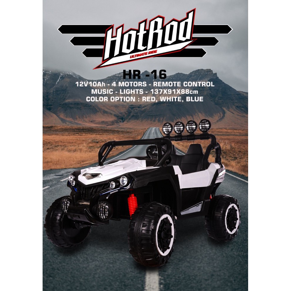 Hotrod HR16 / Mobil Aki / Mainan Anak