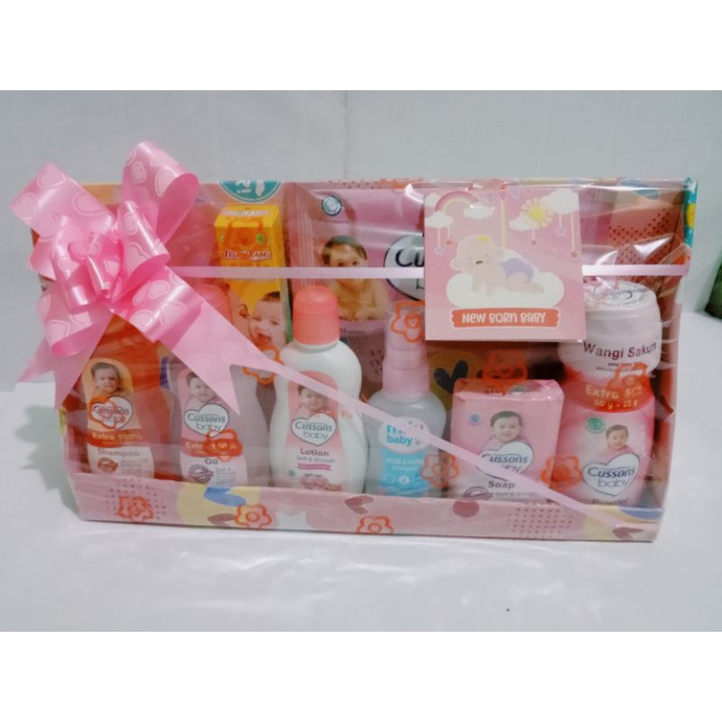 kado bayi laki laki perempuan murah lengkap hadiah set box bayi anak cewek cowok murah perlengkapan mandi bayi kado jenguk lahiran bayi kado sambang bayi sabun bayi cussons baby perlengkapan mandi bayi balita warna biru pink