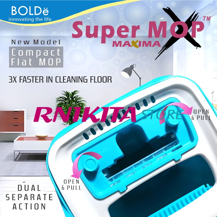 BOLDe SUPER MOP X MAXIMA - Ada dan Lubang Drainase Ember