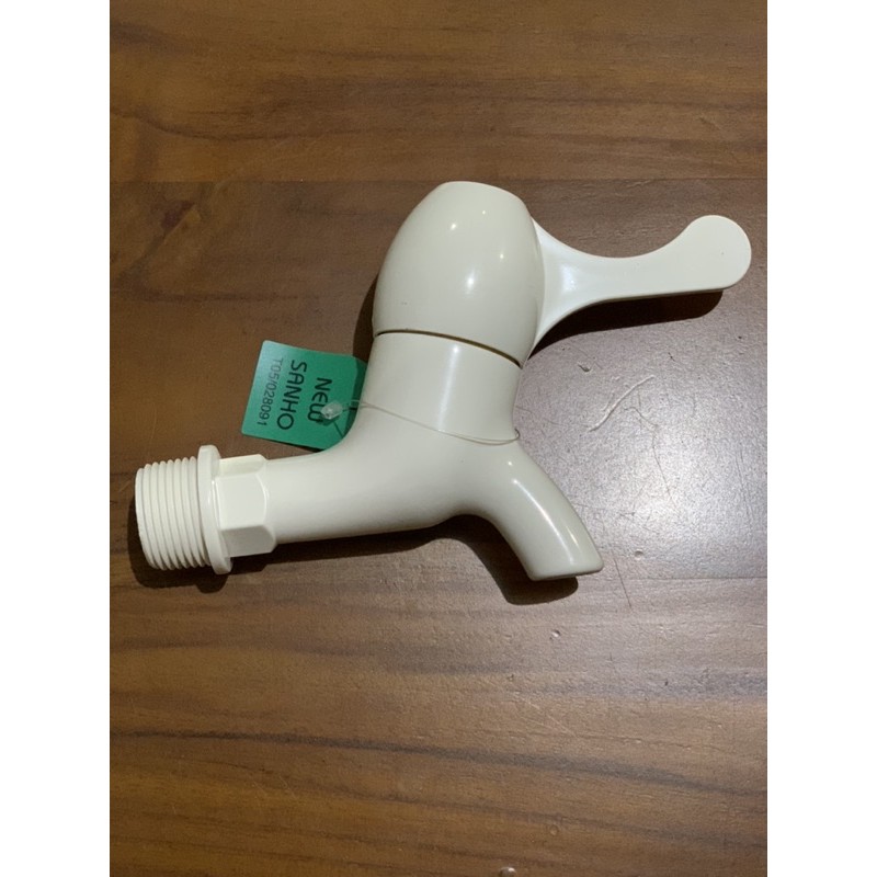 kran plastik pvc new sanho / keran air engkol / plastik tap