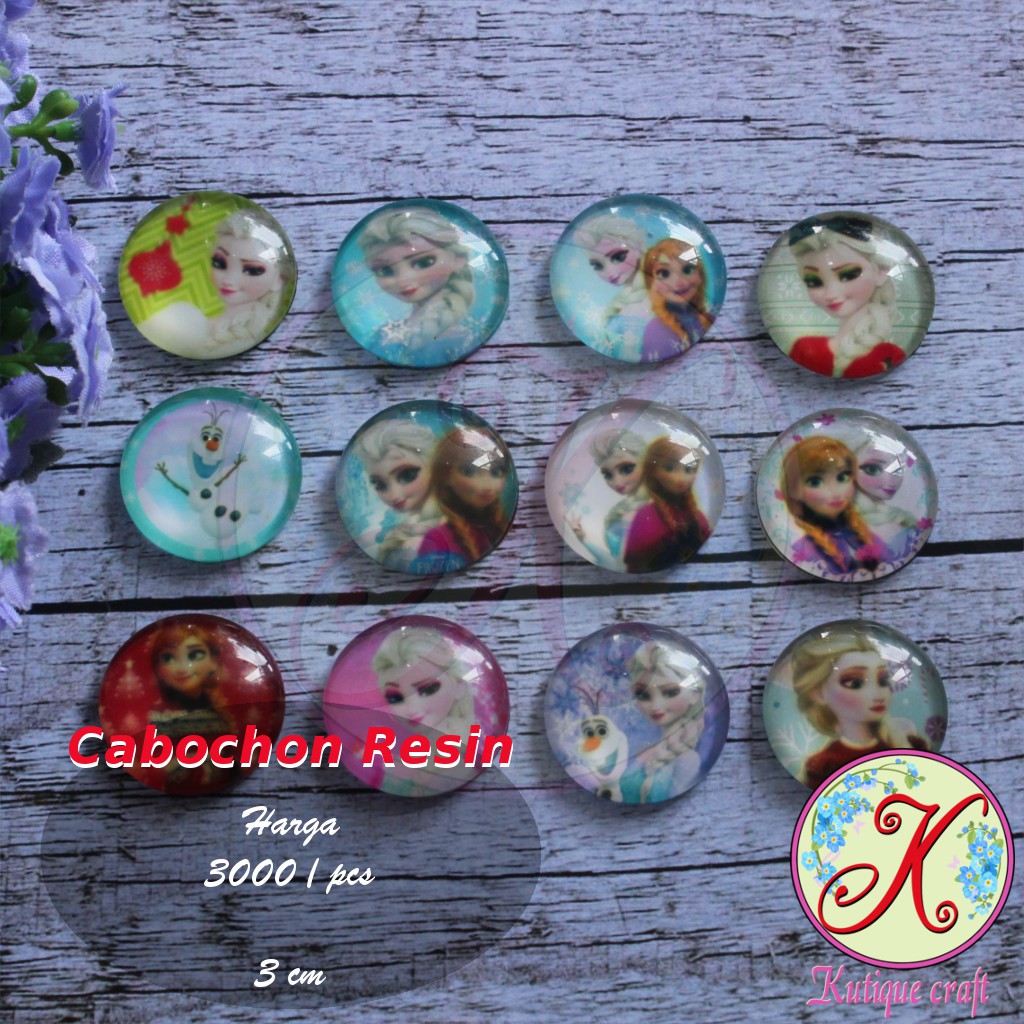 Cabochon Motif / Ornamen bahan kerajinan / craft