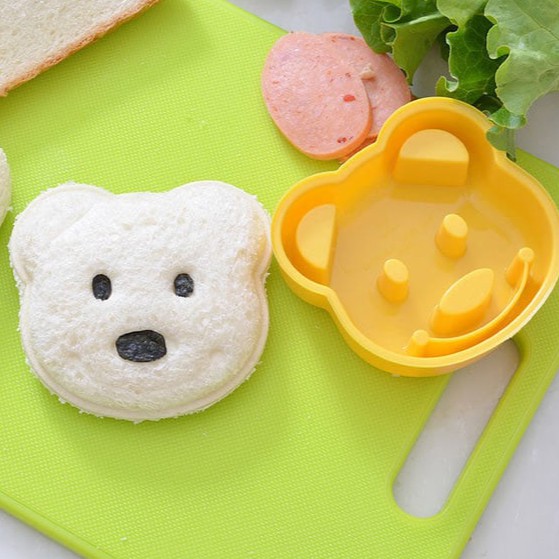 Cetakan Roti Beruang Bisa Untuk Nasi Juga - Cetakan Nasi Bekal Anak BEAR - Cetakan Bento Nasi Roti - Sandwich Mold BEAR