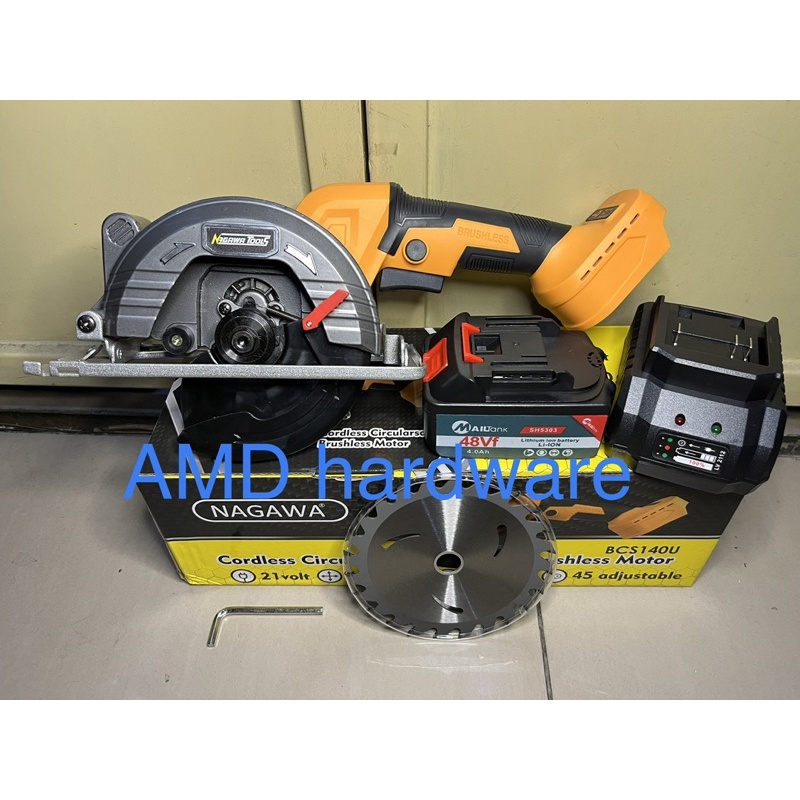 NAGAWA BCS140U CIRCULLAR SAW CORDLESS 5,5" BRUSHLESS Circle 5 inci HANYA UNIT Circular tanpa Baterai