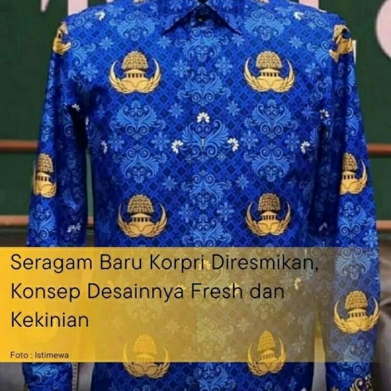 Kain Batik KORPRI Terbaru Katun Sekar Begawan s40