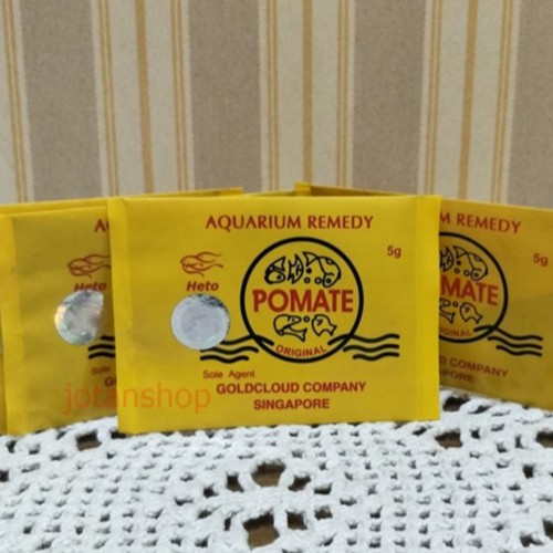 POMATE ASLI Ori Original Obat Ikan Hias Koi Arwana Anti Biotik Jamur by HETO