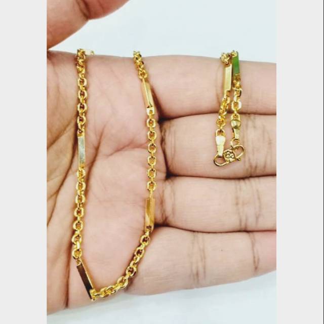 Kalung wanita siem nory lapis emas yaxiya xuping