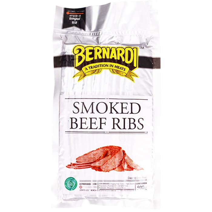 Bernardi Smoked Beef Ribs 500gr | Daging Sapi Asap