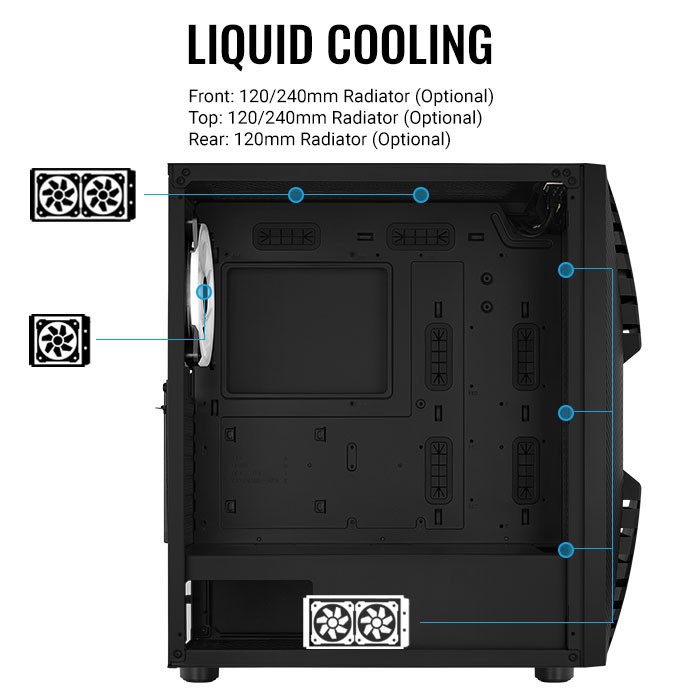 AEROCOOL CRONUS ARGB - CASE | MID TOWER CASE ARGB