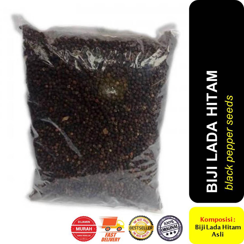 

Biji Lada Hitam 1000 gram / Blackpepper / Merica
