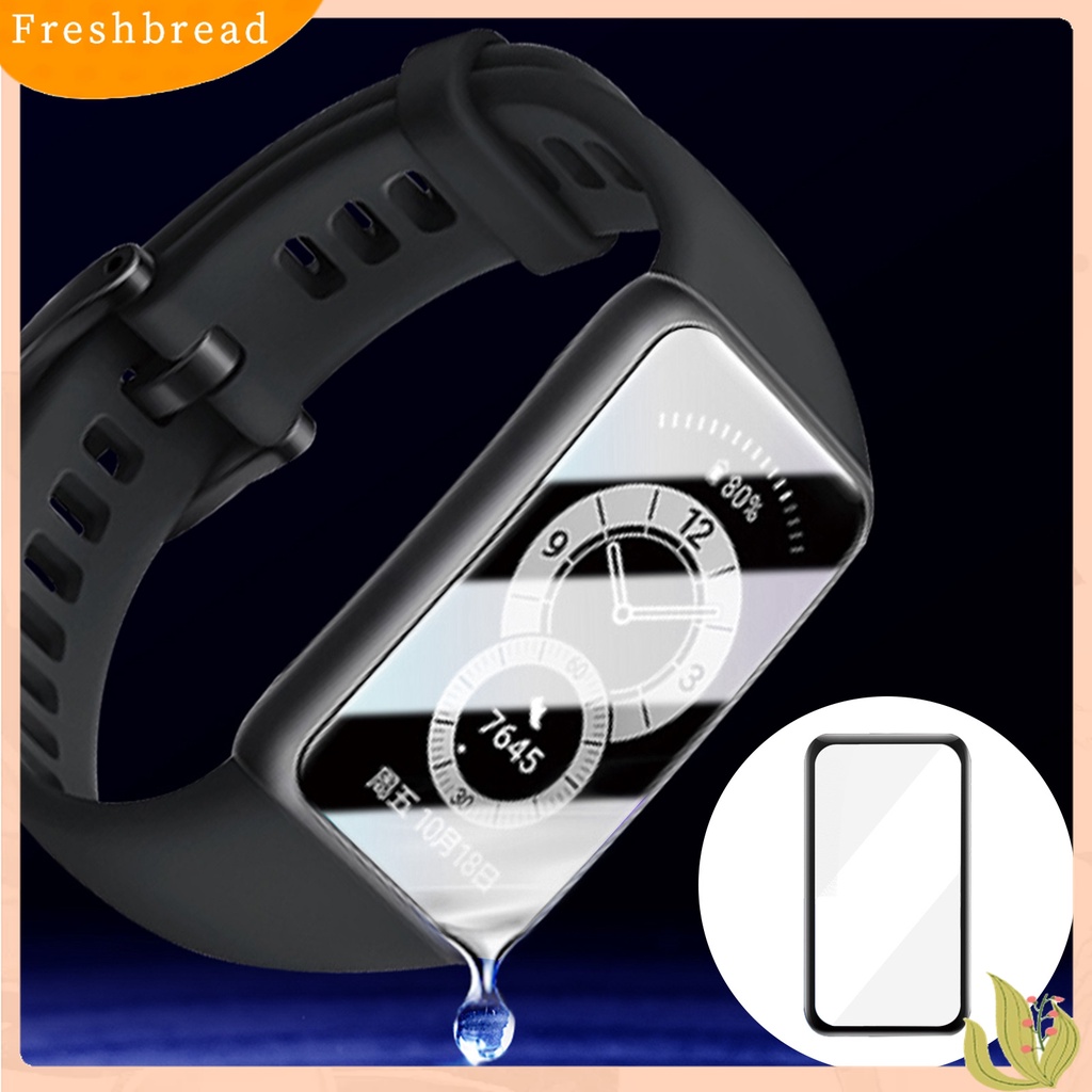 Terlaris 2Pcs Protective Film 3D Curved Full Edge Hot Bending HD Glass Bracelet Screen Film for Huawei Smart Bracelet 6