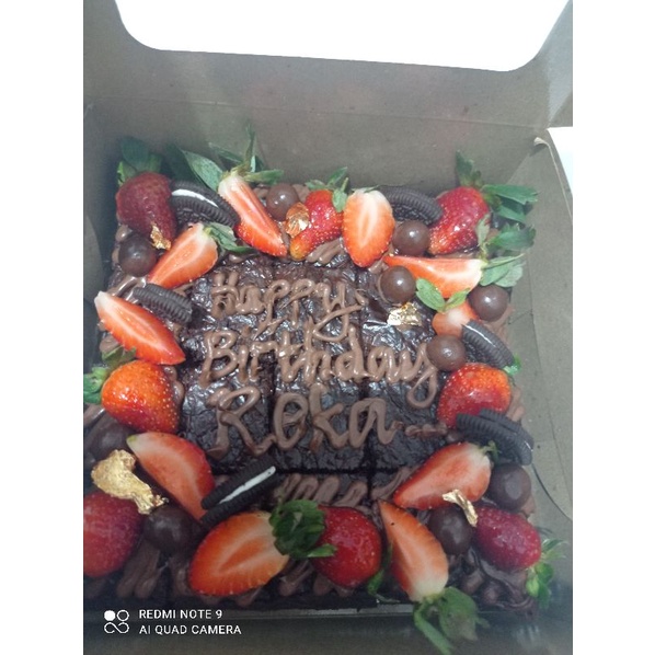 

Brownies spesial nuttella fruits