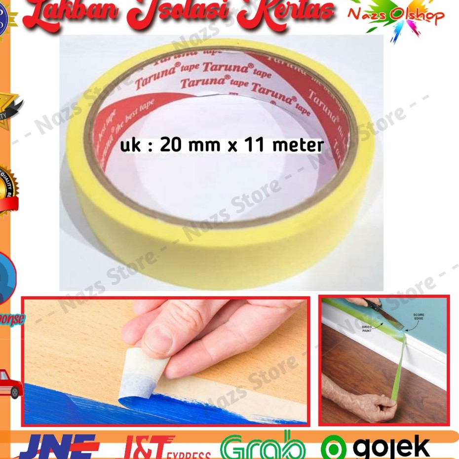 

Lakban Isolasi Kertas Kuning 20 mm x 11 meter