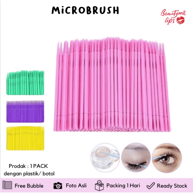 MICROBUDS For Eyelash Extension bulu Mata / microblading / sulam Microbrush brush bulu mata