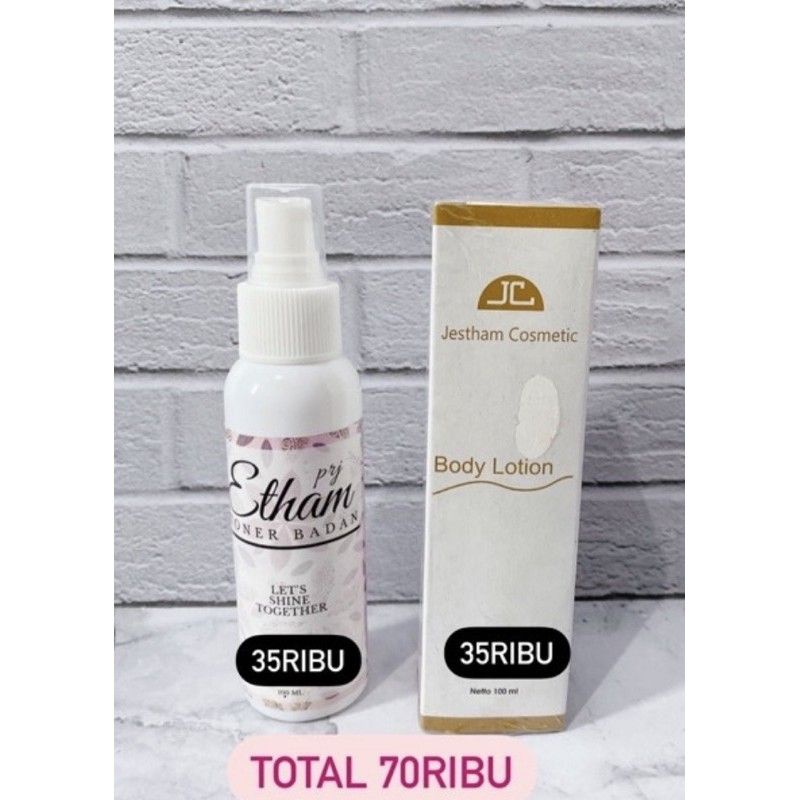 PAKET BODY LOTION & TONER JESTHAM