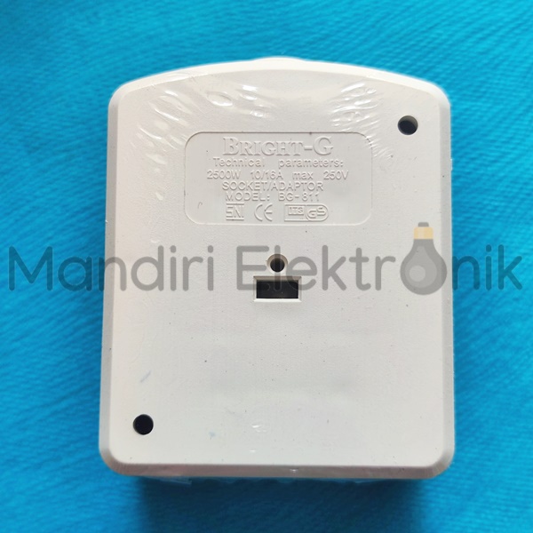 Stop Kontak 1 lubang Lampu Indikator BRIGHT G BG 811 BG-811 - Stopkontak 1 Lubang Bright G