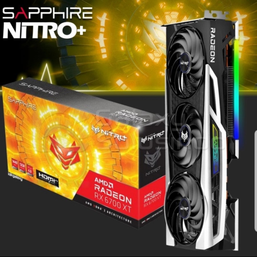 Vga Sapphire Nitro+ RX 6700 XT 16GB - Sapphire Radeon RX 6700 XT 16GB Nitro Plus DDR6