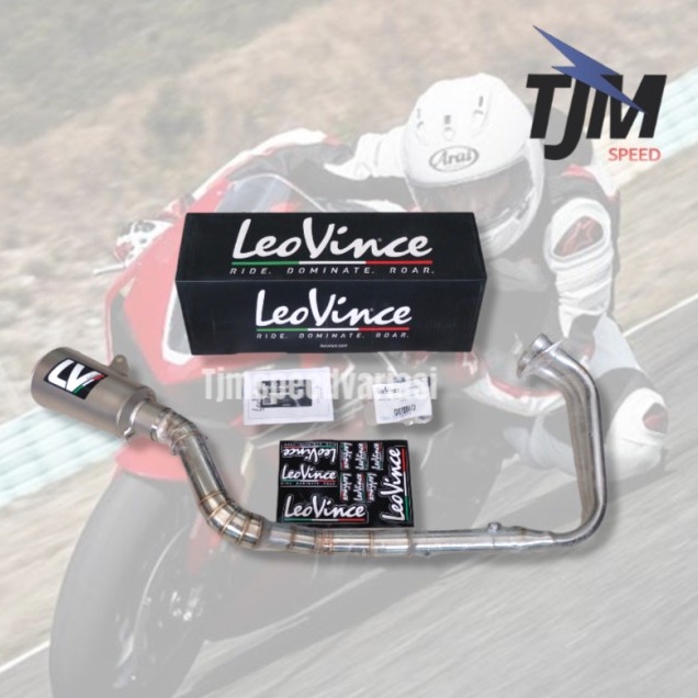 Knalpot Leovince Fullsystem LV 10 SS Original Italy New Ninja 250 Fi