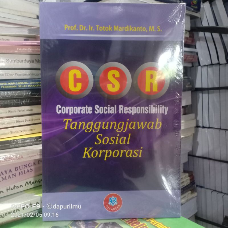 Buku CSR Tanggung Jawab Sosial Korporasi ( CSR TANGGUNG JAWAB SOISAL KORPORASI )