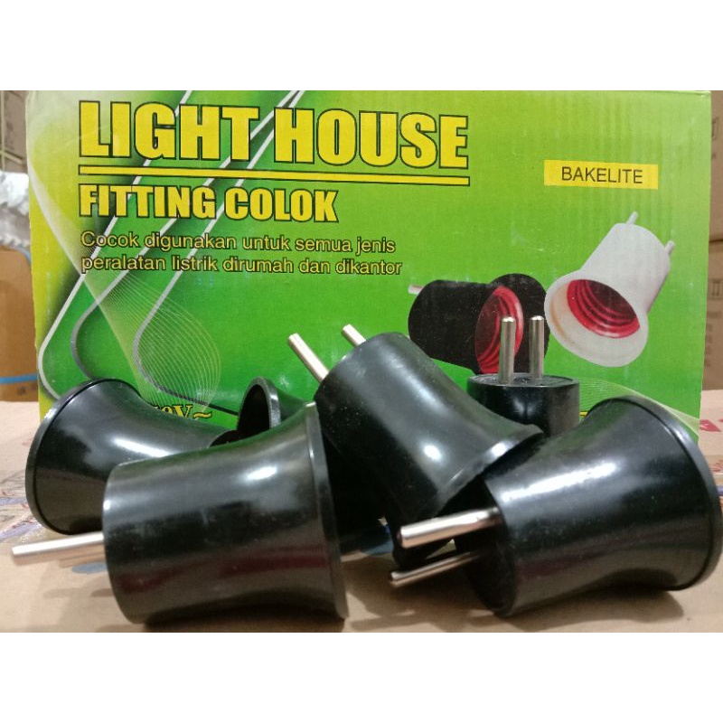 Fiting Colok Hitam/Fiting Colok/Fiting Murah/Fiting Lampu