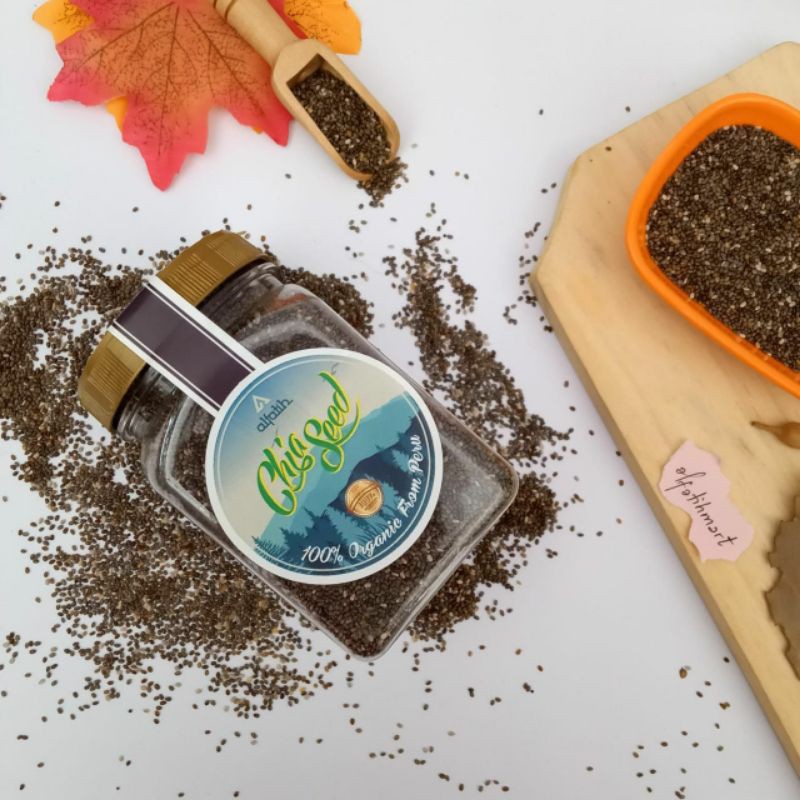 

(200 gram + Free Halawa) BLACK CHIA SEED ORGANIK PERU