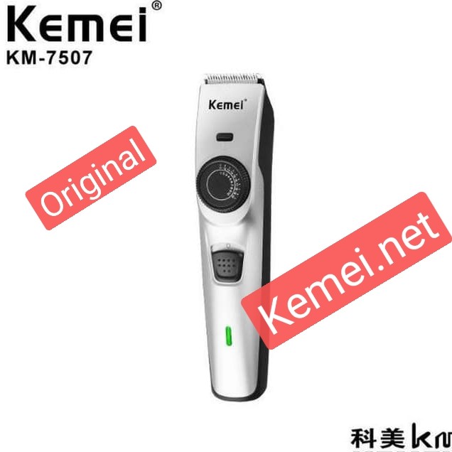 Kemei KM-7507 Professional Hair Clipper Rechargeable Electric Trimmer